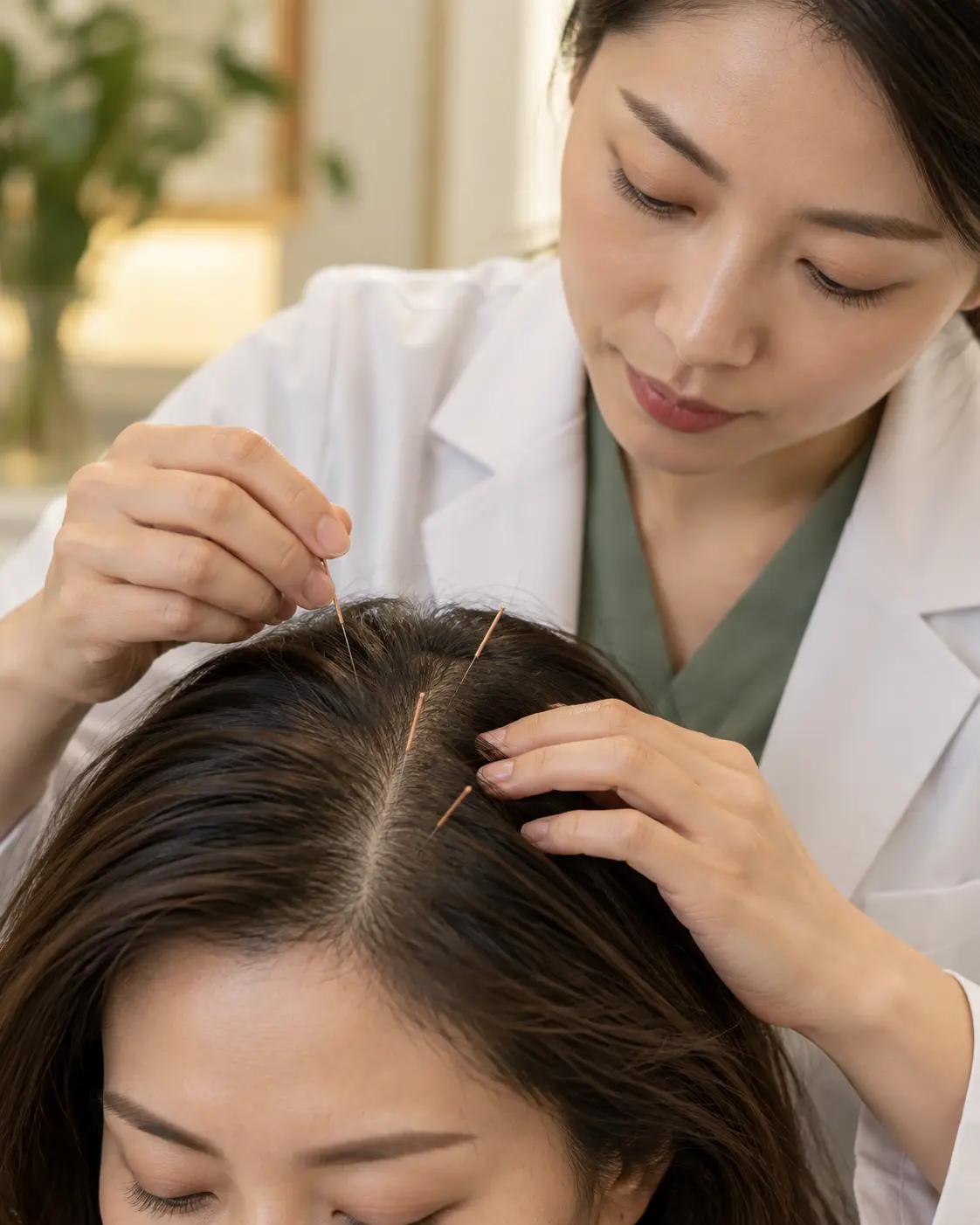 Professional scalp and hair wellness consultation