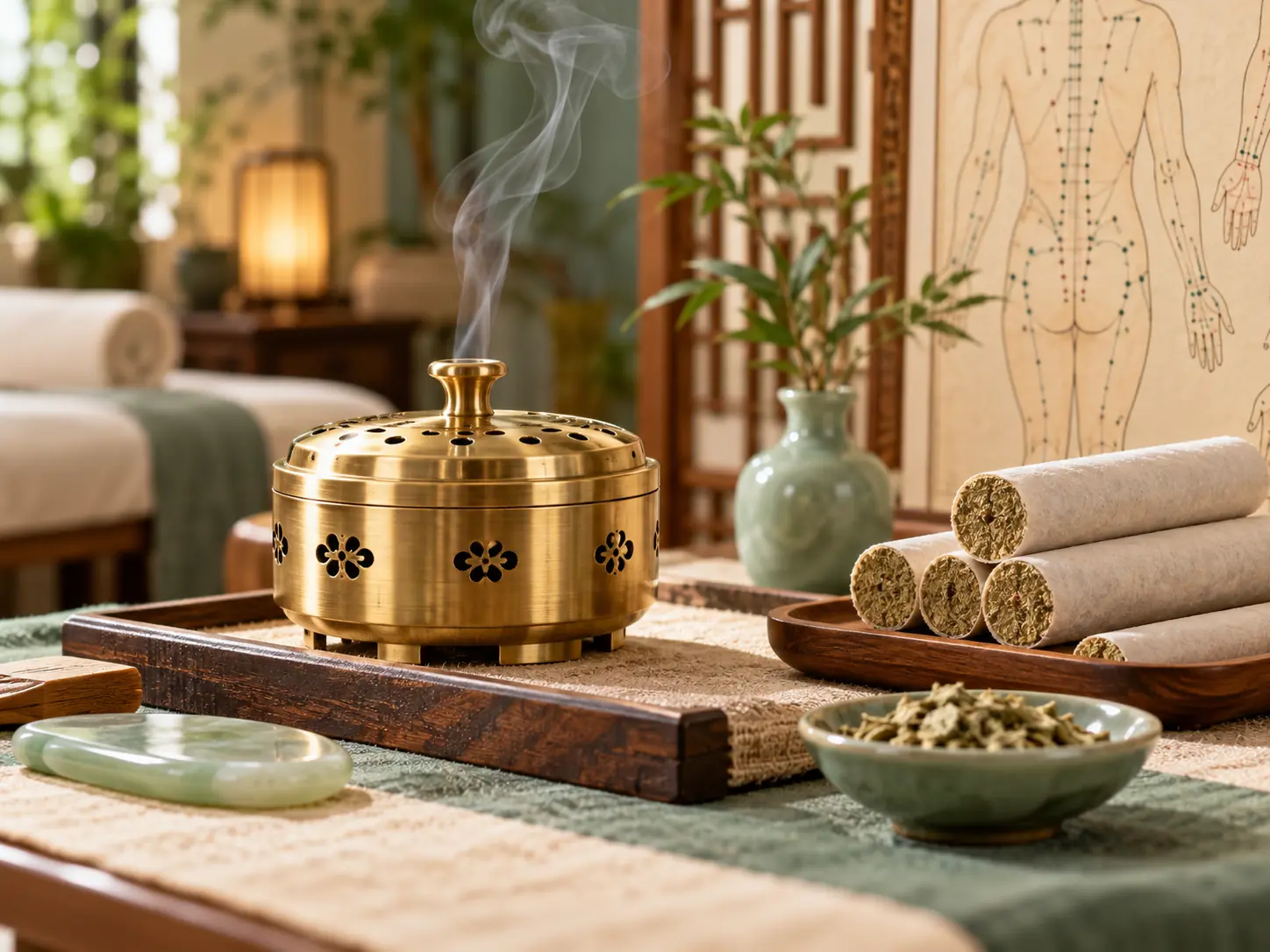 Mugwort rolls and moxibustion equipment