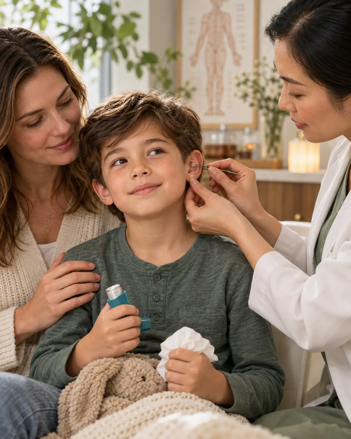 Gentle pediatric wellness support for seasonal allergies and stable asthma
