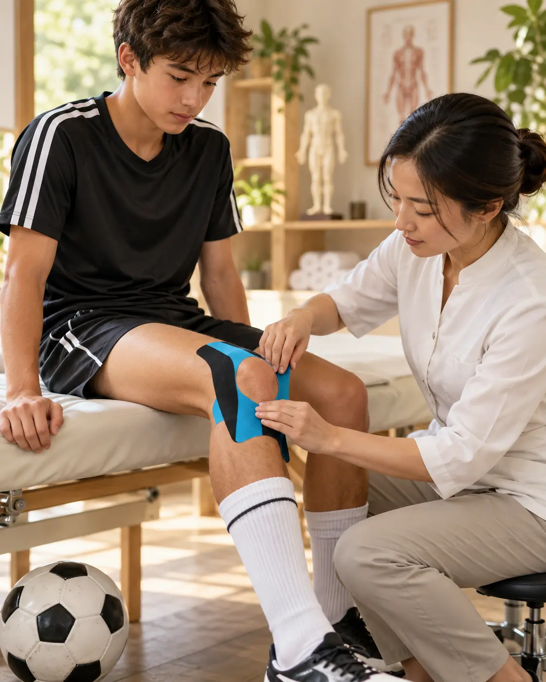 Gentle care for young athletes with sports injuries