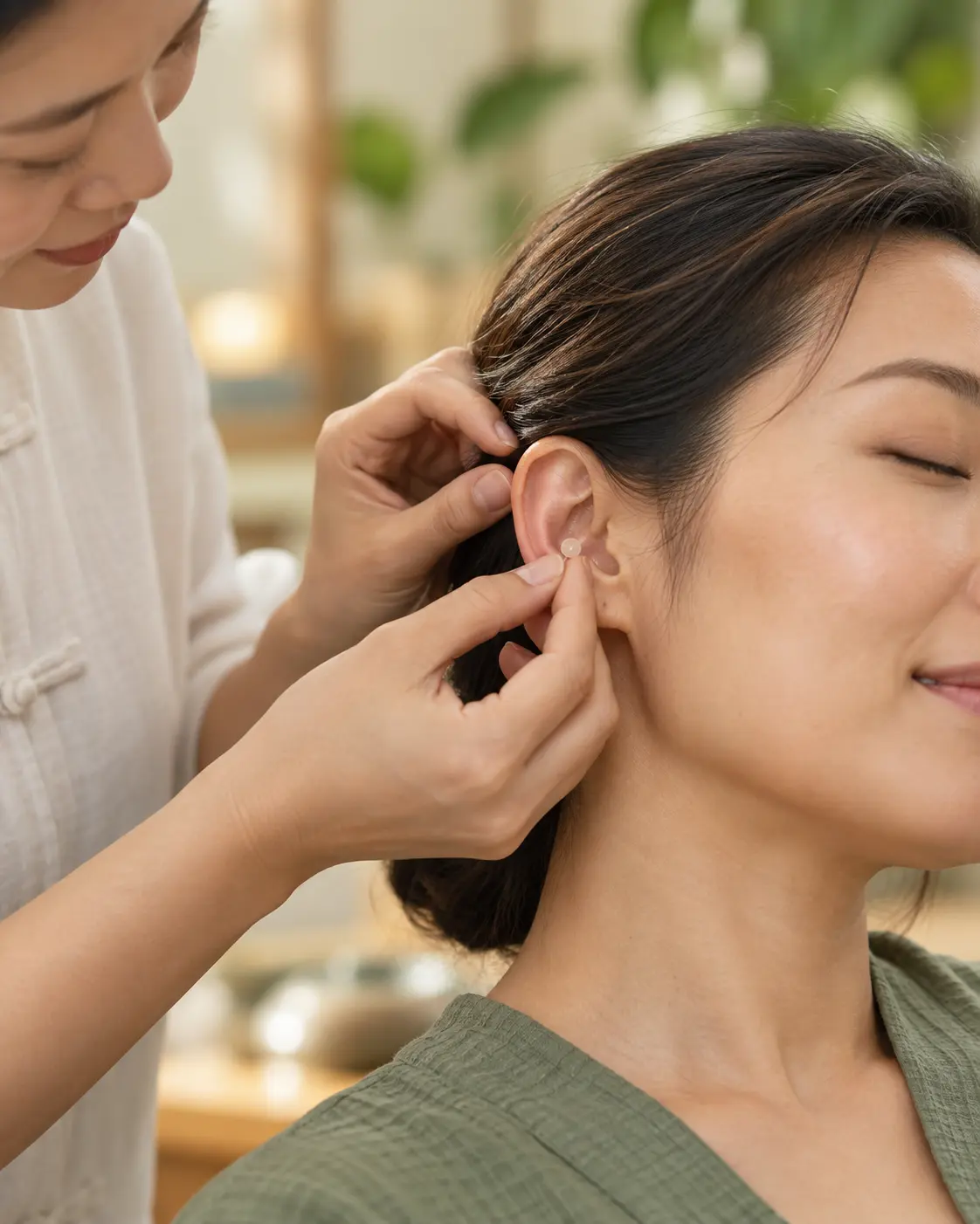 Auricular acupressure for smoking cessation support